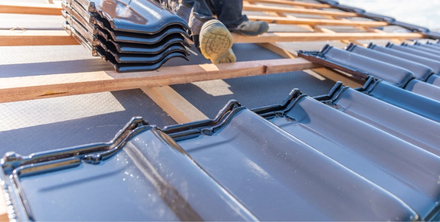 Professional roofing construction in progress in Los Angeles by Best General Contractor LA