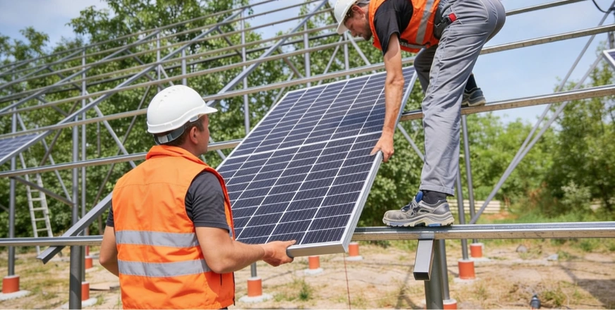 Solar panel installation in Los Angeles by Best General Contractor LA