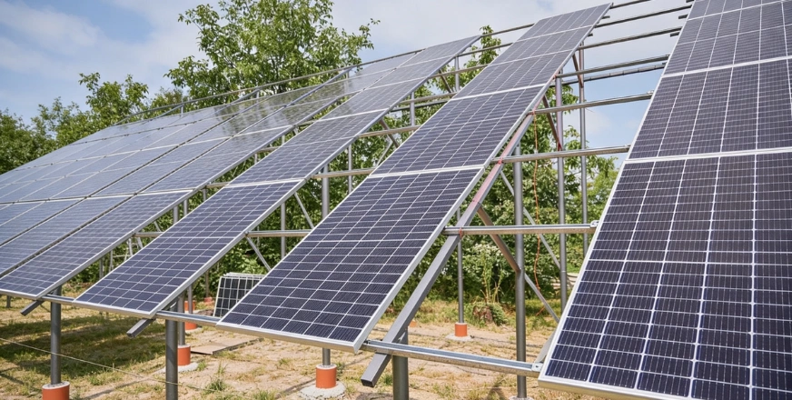 Large solar energy system setup in Los Angeles by Best General Contractor LA